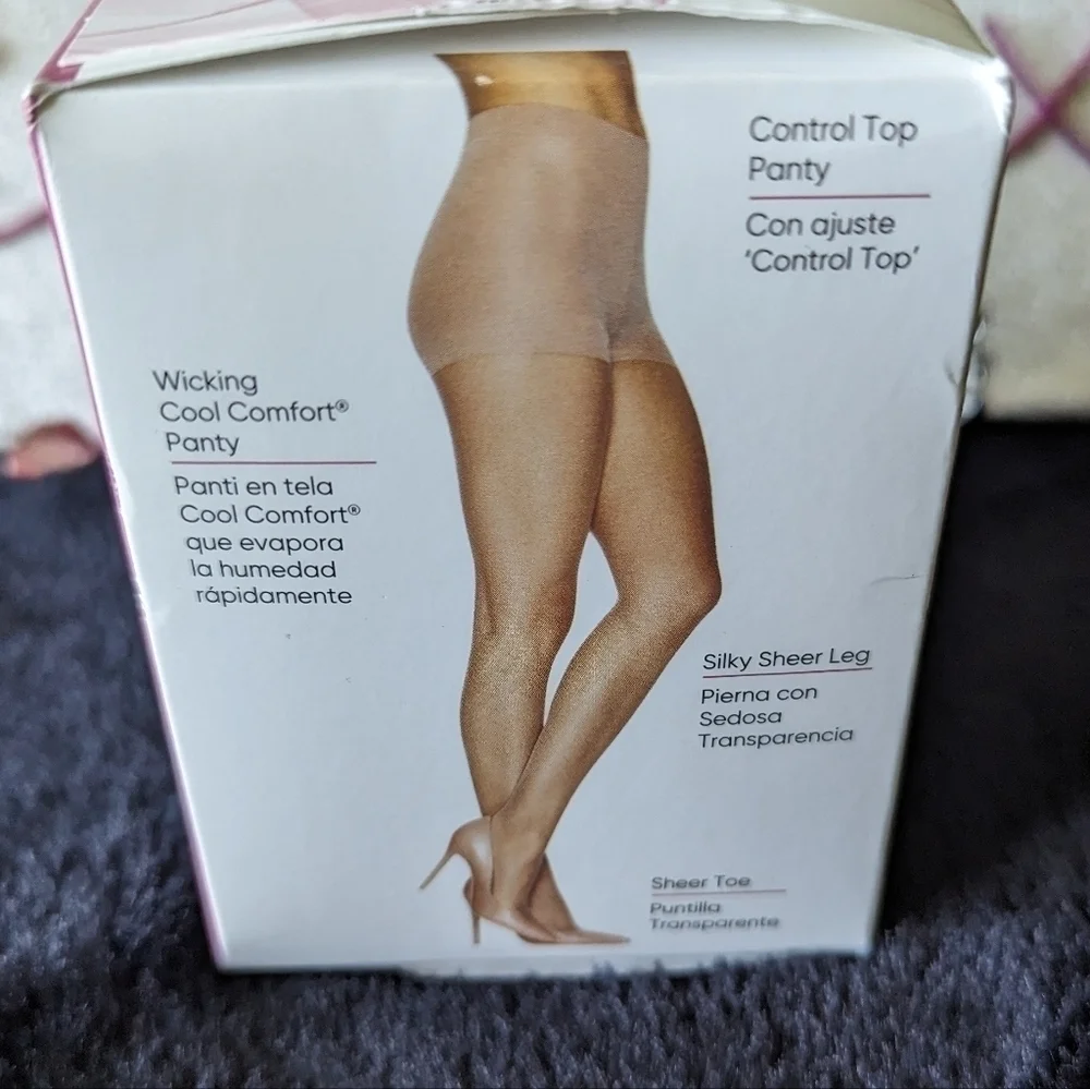Black Nylon Tights B Silky Sheer